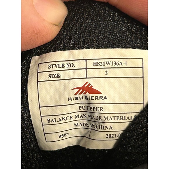 High Sierra Kids Hiking Boots Waterproof Brown Red Laces Hook Loop Size 2 - Picture 4 of 4